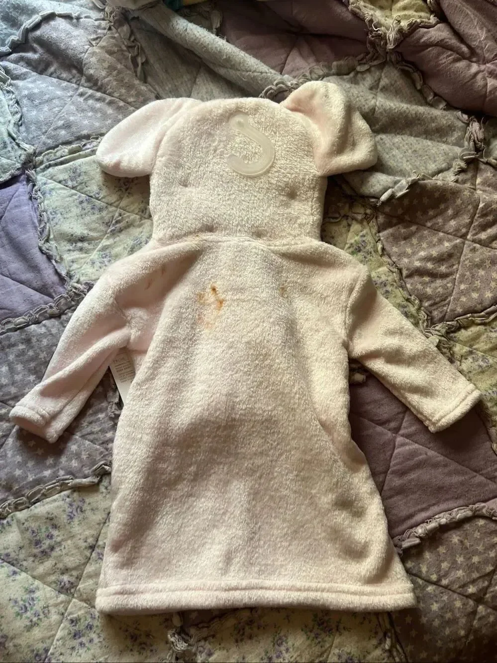 Modern Baby Pink Elephant Robe And Socks Baby Flawed